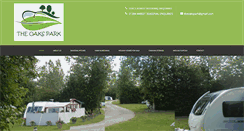 Desktop Screenshot of oakscaravanpark.co.uk