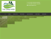 Tablet Screenshot of oakscaravanpark.co.uk
